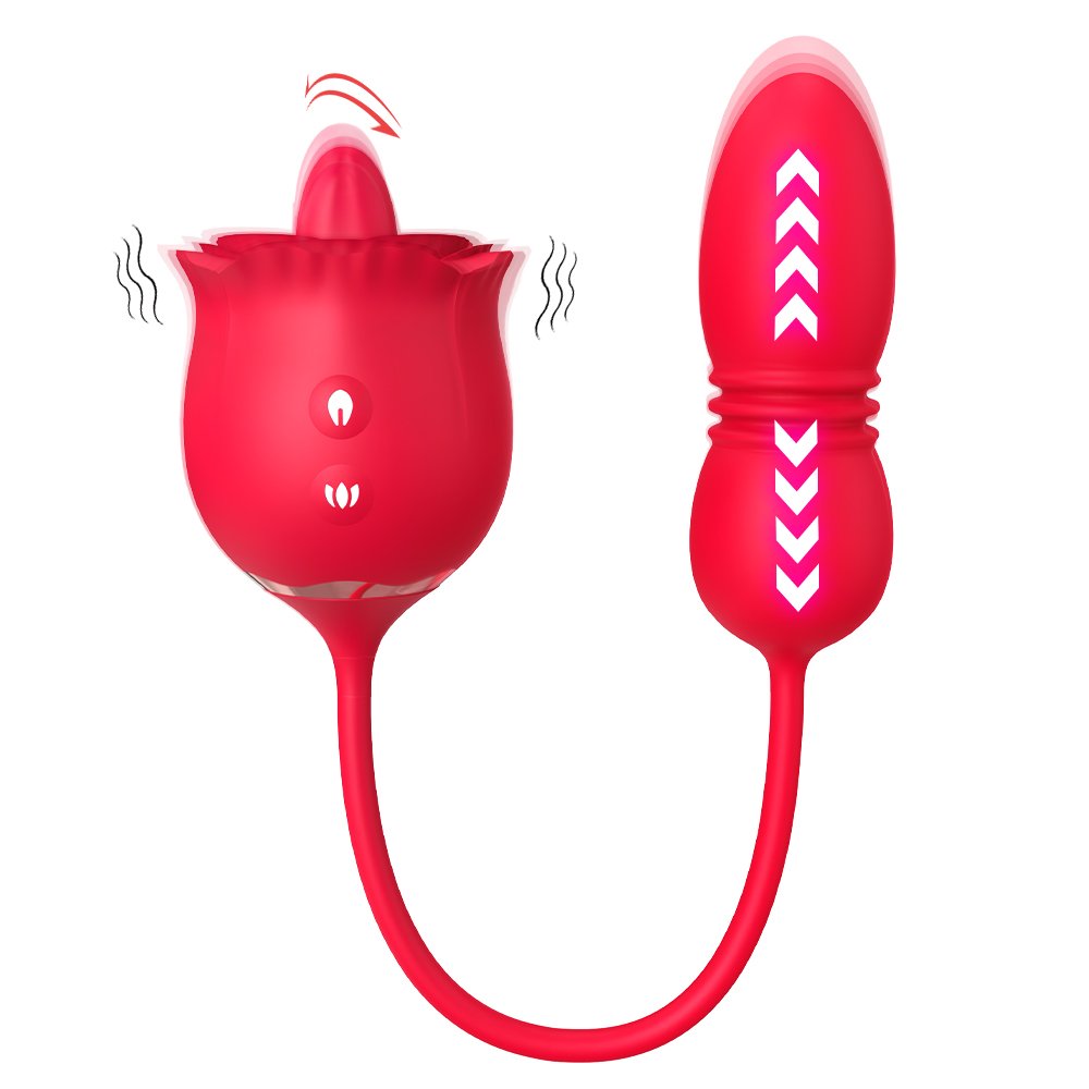 Rose Vibrator Dildo - Image 2