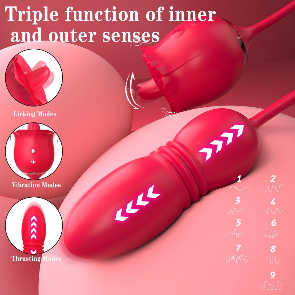 Rose Vibrator Dildo - Image 8