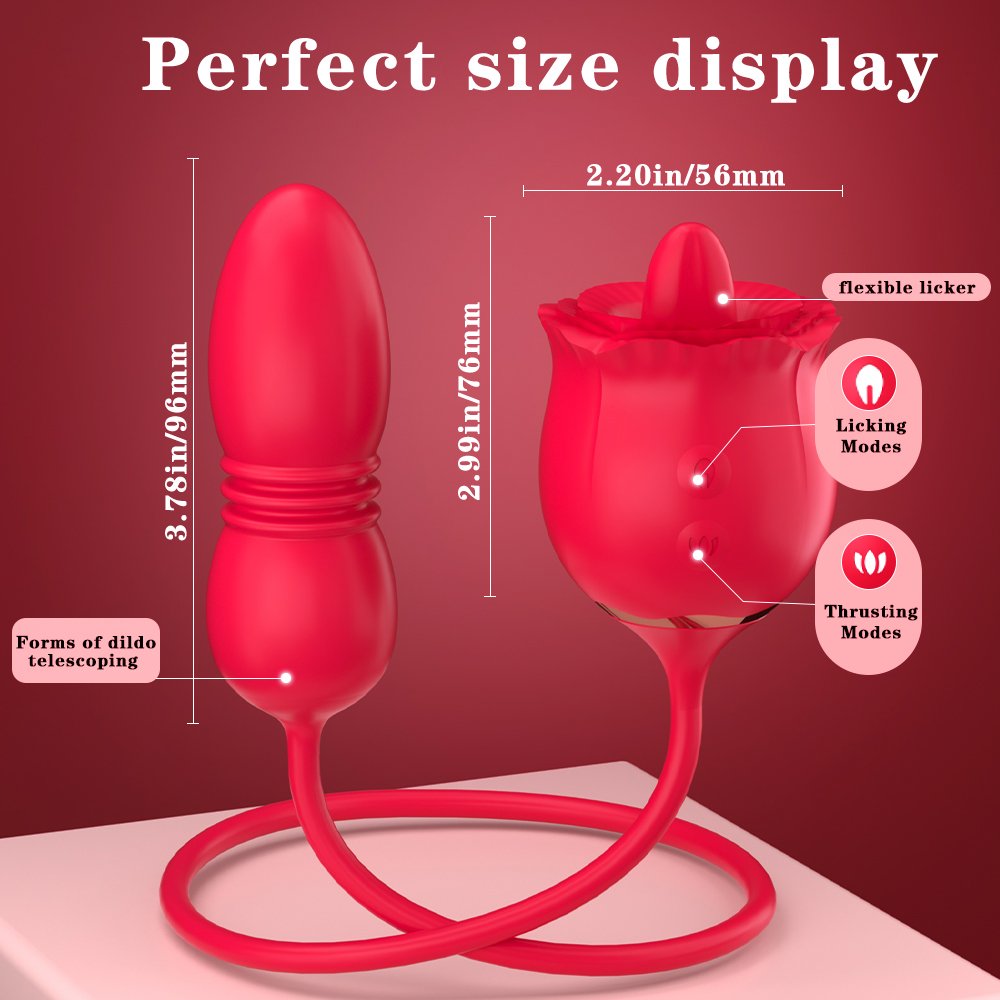 Rose Vibrator Dildo